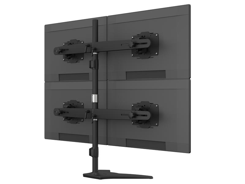 Multibrackets Tischständer EX Kit Dual bis 48 kg – Schwarz
