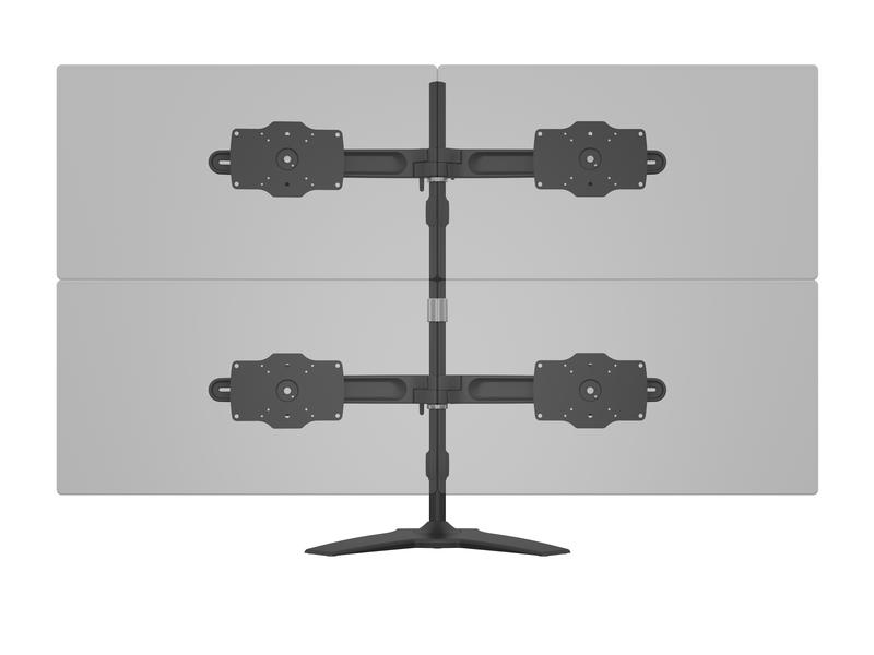 Multibrackets Tischständer EX Kit Dual bis 48 kg – Schwarz