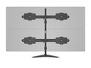 Multibrackets Tischständer EX Kit Dual bis 48 kg – Schwarz