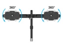 Multibrackets Tischständer EX Kit Dual bis 48 kg – Schwarz