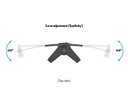 Multibrackets Tischständer EX Kit Triple bis 24 kg – Schwarz