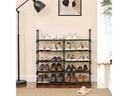 Songmics Schuhregal 30 cm x 174 cm, Schwarz