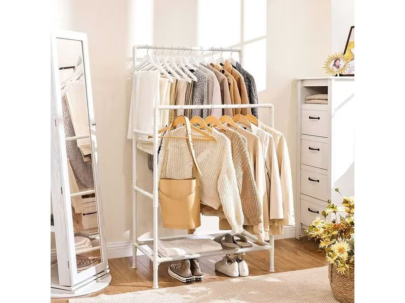 Songmics Garderobenständer 154 cm, Weiss