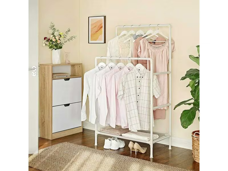 Songmics Garderobenständer 154 cm, Weiss
