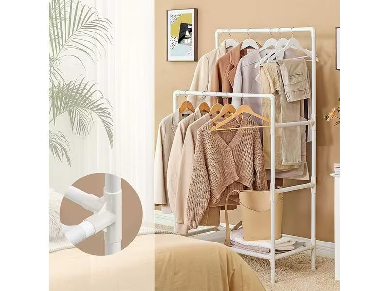 Songmics Garderobenständer 154 cm, Weiss