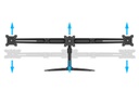 Multibrackets Tischständer EX Kit Triple bis 24 kg – Schwarz