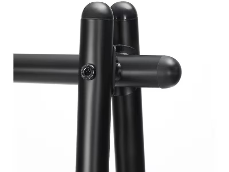 Songmics Garderobenständer 153 cm, Schwarz/Schwarz matt