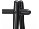 Songmics Garderobenständer 153 cm, Schwarz/Schwarz matt
