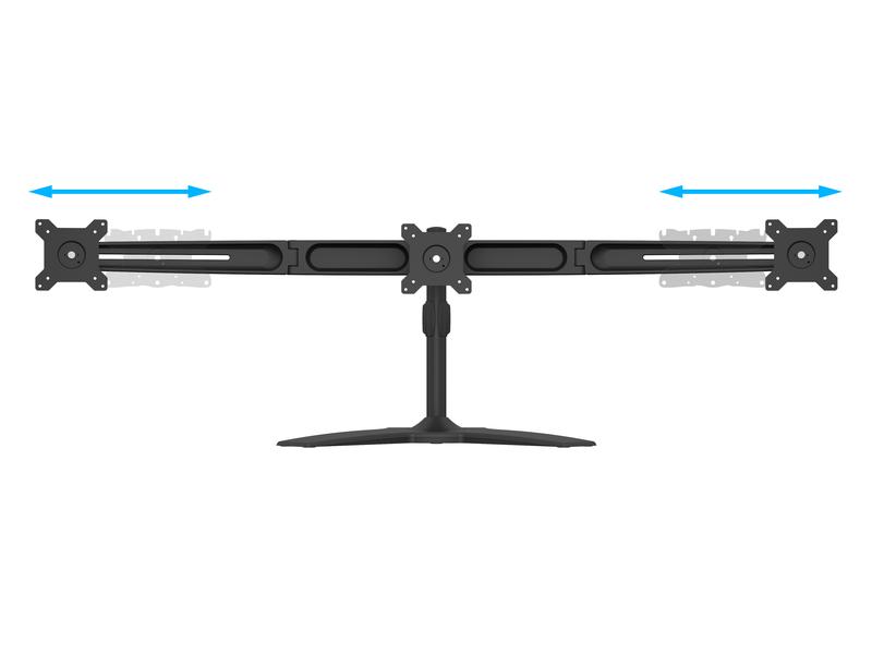 Multibrackets Tischständer EX Kit Triple bis 24 kg – Schwarz
