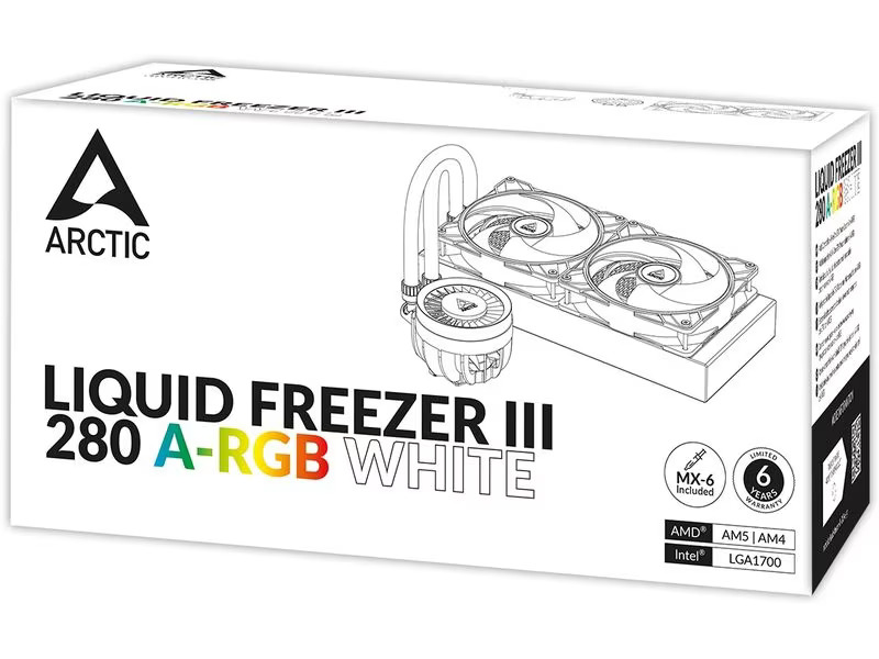 Arctic Cooling Wasserkühlung Liquid Freezer II 280 A-RGB Weiss