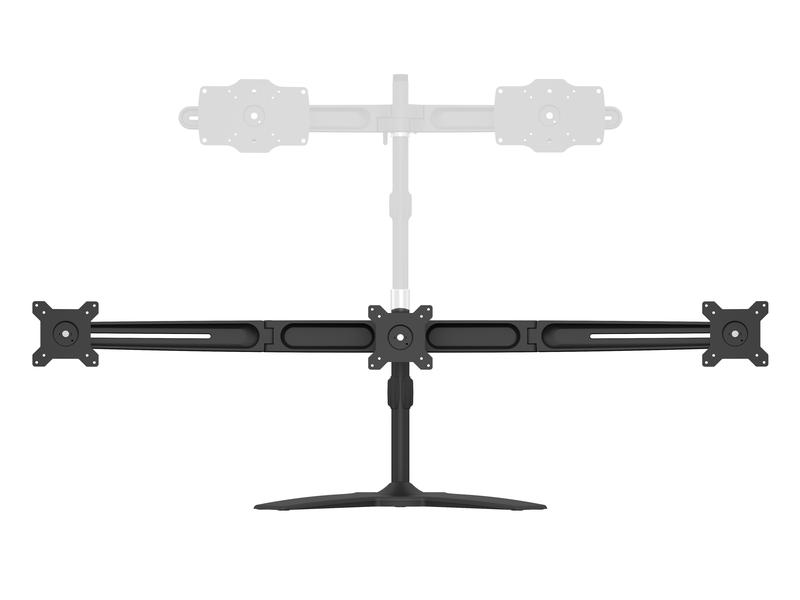 Multibrackets Tischständer EX Kit Triple bis 24 kg – Schwarz