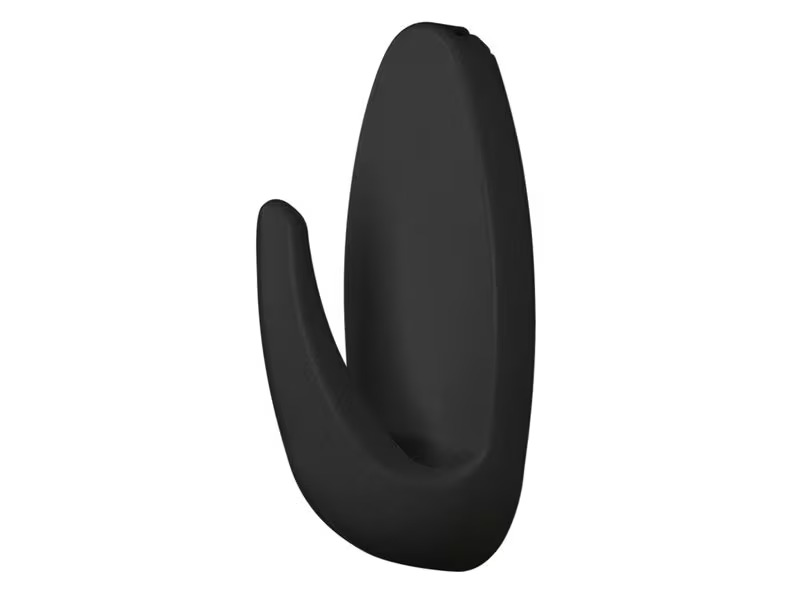 tesa Klebehaken Powerstrips Small Oval, Schwarz