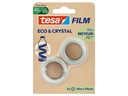 tesa Klebeband Eco &amp; Crystal 19 mm x 10 m, 2 Rollen