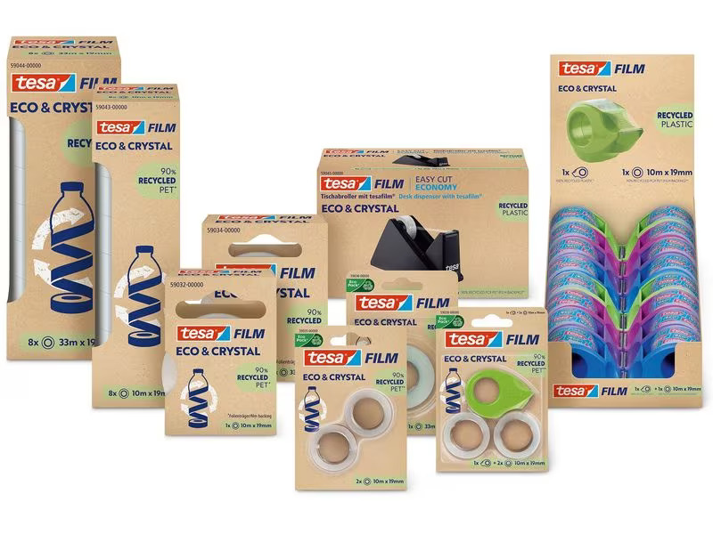 tesa Klebeband Eco &amp; Crystal 19 mm x 10 m, 1 Rolle