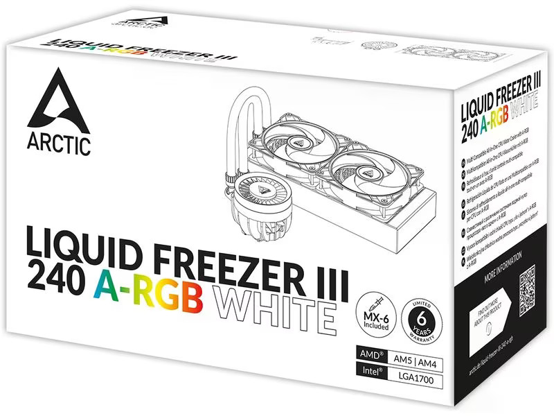 Arctic Cooling Wasserkühlung Liquid Freezer II 240 A-RGB Weiss