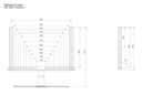 Multibrackets Tischständer L 1121 bis 40 kg – Schwarz