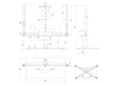 Multibrackets Tischständer L 1121 bis 40 kg – Schwarz