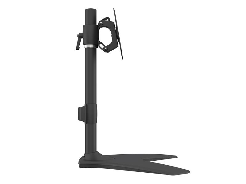 Multibrackets Tischständer Single bis 15 kg – Schwarz