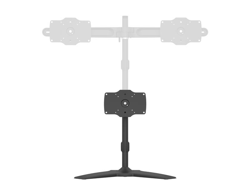 Multibrackets Tischständer Single bis 15 kg – Schwarz