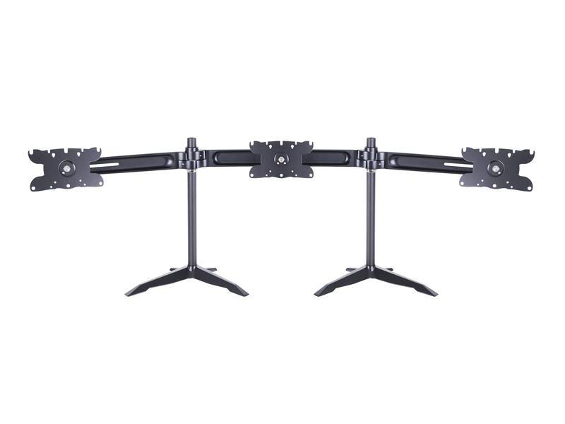 Multibrackets Tischständer Triple L bis 24 kg – Schwarz