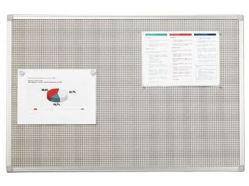Bi-Office Comboboard Combonet 60 x 45 cm, Grau