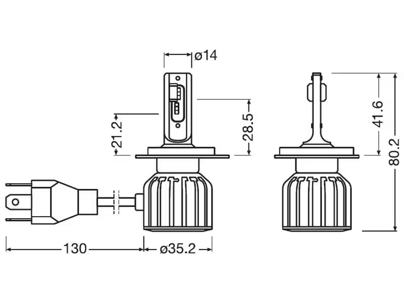 OSRAM LEDriving HL BRIGHT H4/H19 PKW
