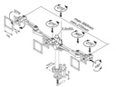 NewStar Tischhalterung FPMA-D930D bis 15 kg – Silber