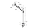 NewStar Tischhalterung FPMA-D935POLE70 bis 12 kg – Silber