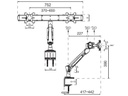 NewStar Tischhalterung FPMA-D940D bis 15 kg – Silber