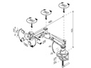 NewStar Tischhalterung FPMA-D940HC bis 15 kg – Silber
