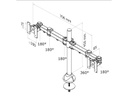NewStar Tischhalterung FPMA-D960DG bis 12 kg – Schwarz
