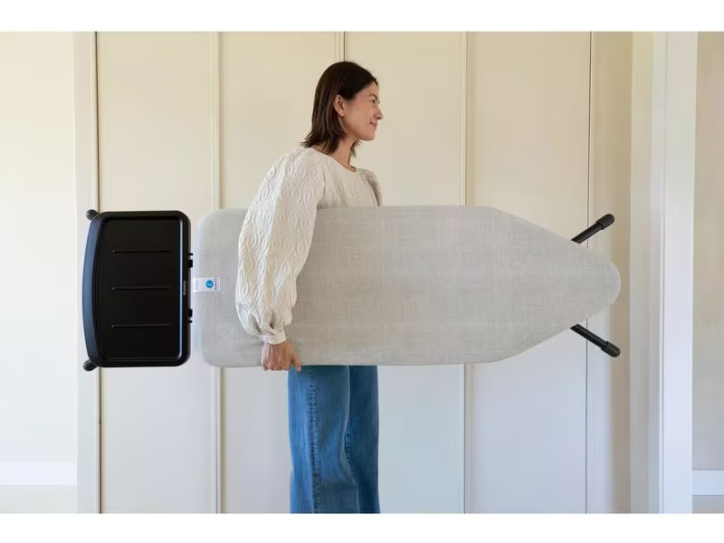 Brabantia Bügeltisch mit Dampfbügeleisenablage Denim Grey 124 x 45 cm