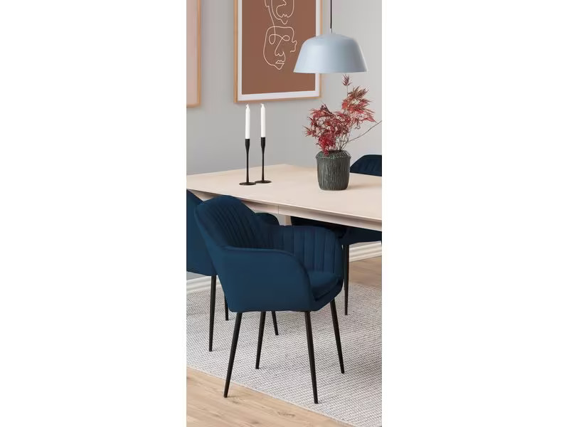 AC Design Stuhl Emilia Dunkelblau