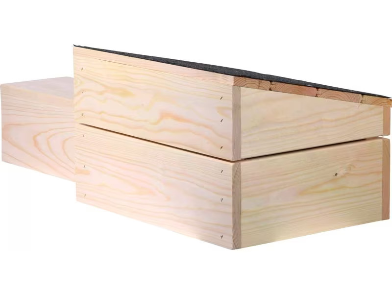dobar Igelhaus mit Eingang, 74.5 x 29 x 24 cm, Schwarz