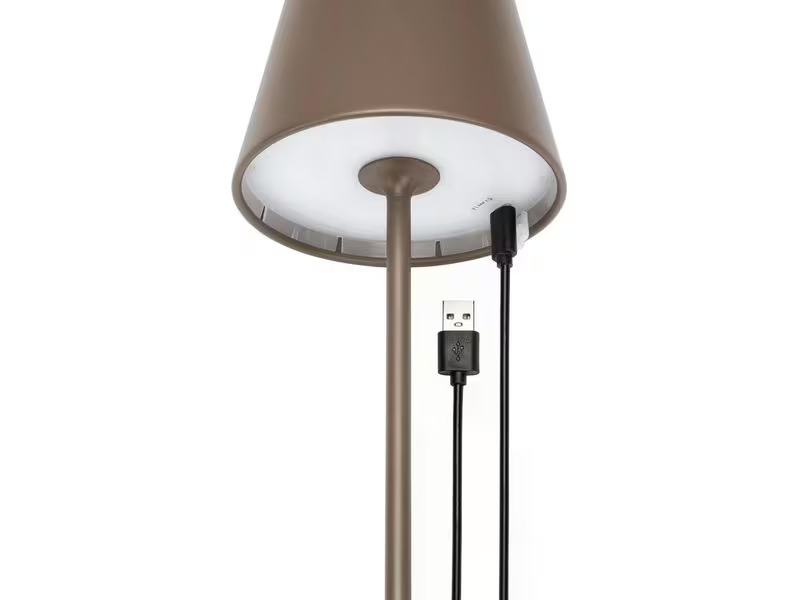 STT Tischleuchte Motion USB Luna, Bronze