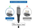 deleyCON USB-2.0-Kabel USB C - Lightning 1 m