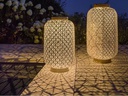 STT Laterne Solar Antic Grand Grafic, 75 cm, Hellbeige