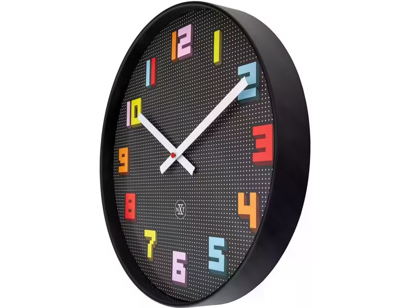 NeXtime Wanduhr Game Ø 35 cm, Mehrfarbig