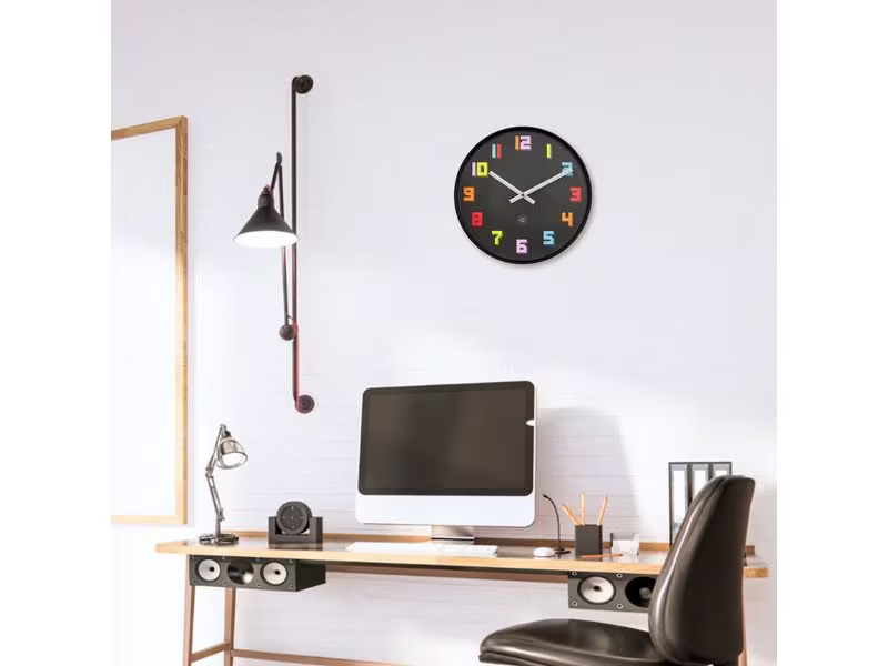 NeXtime Wanduhr Game Ø 35 cm, Mehrfarbig