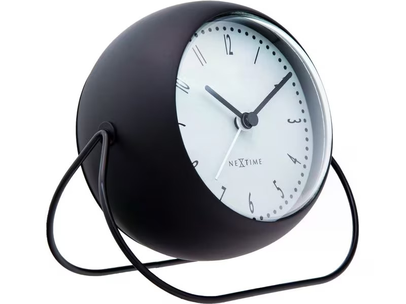 NeXtime Klassischer Wecker Bubble Schwarz