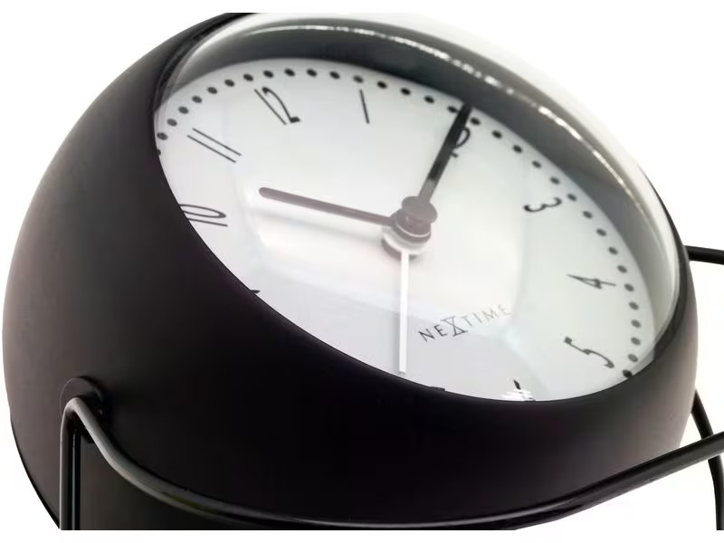 NeXtime Klassischer Wecker Bubble Schwarz