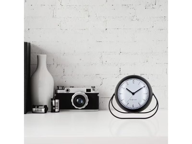 NeXtime Klassischer Wecker Bubble Schwarz