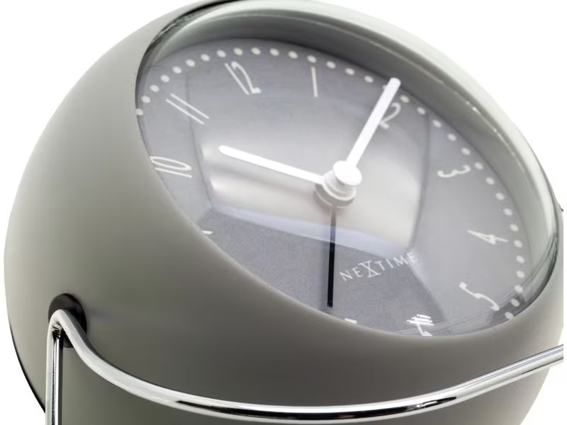 NeXtime Klassischer Wecker Bubble Grau