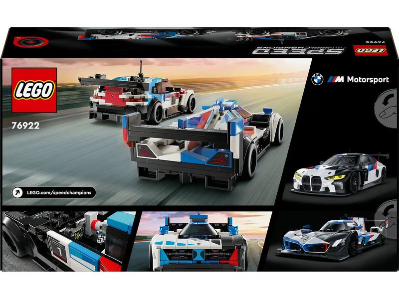 LEGO® Speed Champions BMW M4 GT3 &amp; BMW M Hybrid V8 Rennwagen 76922