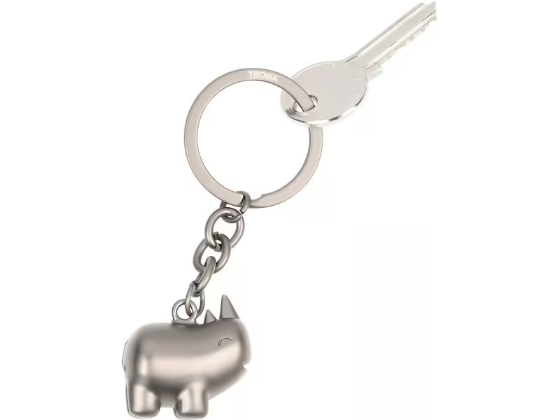 Troika Schlüsselanhänger Happy Rhino Gunmetal