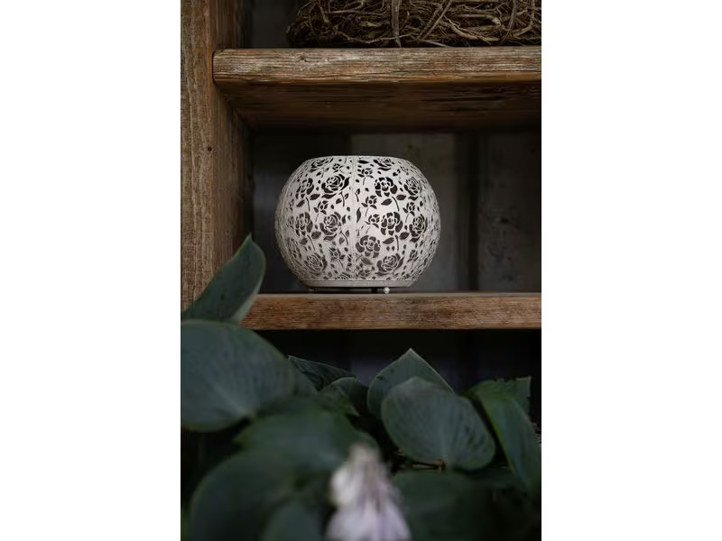 STT Windlicht Solar Antic Globe Baccara Ø 22 cm, White