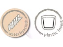 scheurich Pflanzengefäss mit Plastikeinsatz 30 x 28 cm,  Braun