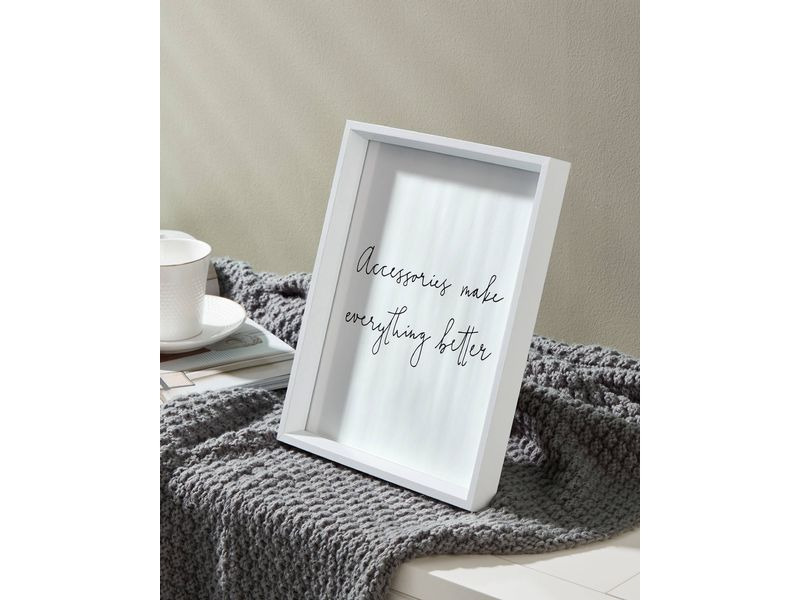 EGLO Leuchten Bilderrahmen Renabie Basic Weiss, 20 x 25 cm