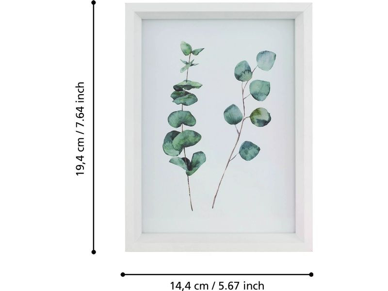 EGLO Leuchten Bilderrahmen Renabie Basic Weiss, 13 x 18 cm