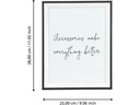 EGLO Leuchten Bilderrahmen Renabie Basic Schwarz, 20 x 25 cm